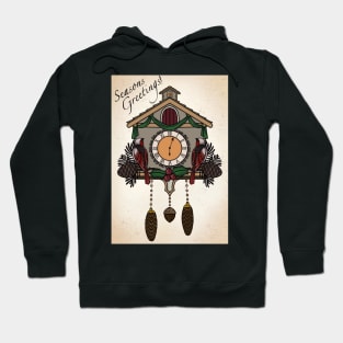 Seasons Greetings Cuckoo Clock Hoodie